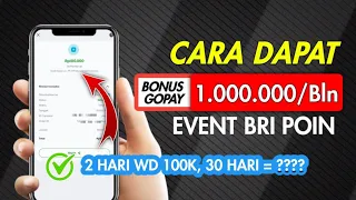 Terbukti | Cara Dapat 1 Juta/Bulan dari Event BRI Poin | Cara Tukar BRIPoin jadi Saldo Gopay