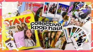 collective kpop haul ☆ aespa forever goods, stayc fansign photocards, etc.