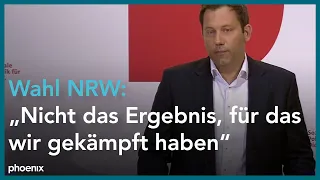 NRW-Wahl: Statement von Lars Klingbeil (SPD) zum Wahlausgang am 15.05.22