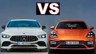 Porsche panamera gts vs Mercedes amg gt 53 4-door coupe (2021) panamera gts vs gt53. (review)