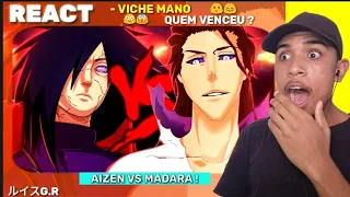 🔸REACT • Aizen Vs Madara | Cambate de Rimas| Part. Duelista 🔥