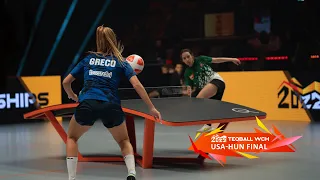USA vs Hungary - Women's Singles, Highlights - Teqball World Championships 2022 Nuremberg