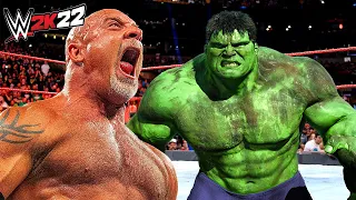 Goldberg vs. Hulk (WWE 2K22)