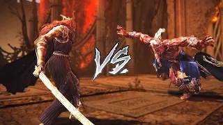 Malenia VS Godfrey (WITH WORKING GRABS!) (ELDEN RING Boss VS Boss)