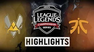 VIT vs. FNC - EU LCS Week 7 Day 1 Match Highlights (Summer 2018)