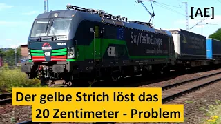 Der gelbe Strich löst das 20 Zentimeter Problem - Alex E AE #355