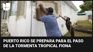 Residentes de Puerto Rico se abastecen y se preparan para el paso de la tormenta tropical Fiona