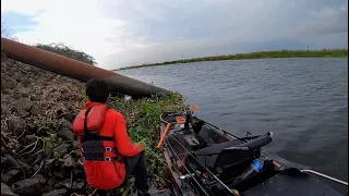 Rare lightning storm = Dangerous fishing conditions (Hobie B.O.S California Delta Day 2)