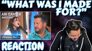 FIRST TIME HEARING | Abi Carter - "What Was I Made For?" | *REACTION* | American Idol 2024