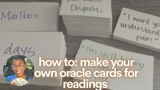 How to Make Your Own Oracle Cards | Learn Tarot with Aubrey