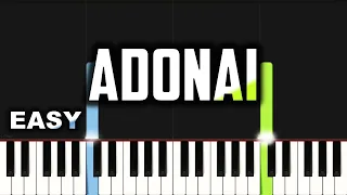 Nathaniel Bassey - Adonai | EASY PIANO TUTORIAL BY Extreme Midi