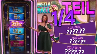 Mega Ball Live Casino Session DEUTSCH Teil 1 von 4