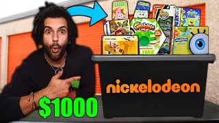 OPENNING RARE MYSTERY $1000 NICKELODEON STORAGE CONTAINER 90S/2000S NICKELODEON STORAGE TOUR!! EP.2