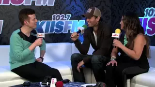 Enrique Iglesias Backstage at KIIS-FM's Jingle Ball 2013