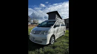 TOYOTA ALPHARD 3.0 MX LIMITED 04/2006 ULEZ 4 BERTH SIDE CONVERSION ELEVATING ROOF 17,500 MILES W14