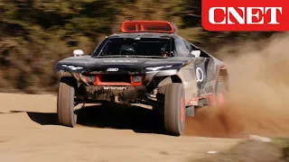 DRIVING the Audi RS Q E-Tron Dakar Rig!