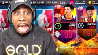 OMG 99 OVR LONZO BALL & SUMMER LEAGUE PACK OPENING! NBA Live Mobile Gameplay Ep. 146