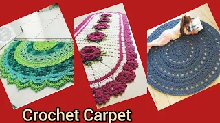 Crochet Door Mat,Floor Mat, Crochet Carpet, Crochet Rug, Crochet Thalpos, Crochet-Crosia