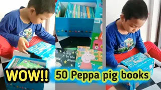 Wow! I got 50 Peppa pig books