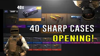 OPENING 40 SHARP CASES! | CAN I GET DUAL DAGGERS?