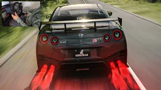 2000HP Godzilla Nissan GT-R R35 (NISMO) - Assetto Corsa | Thrustmaster Wheel Gameplay