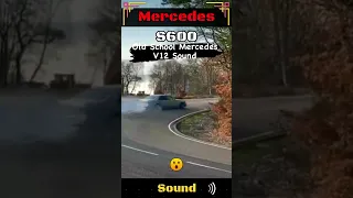 Mercedes S600 V12 Brutal Drift Sound 😈 #drift #shorts