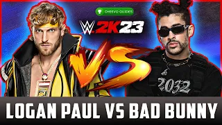 WWE 2K23 - Logan Paul VS Bad Bunny Gameplay