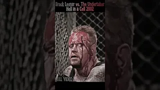 Brock Lesnar BUSTS OPEN The Undertaker 🤕🩸 #brocklesnar #undertaker #hellinacell #wwe #shorts