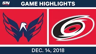 NHL Highlights | Capitals vs. Hurricanes - Dec 14, 2018