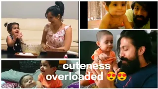 Ayra yash cute videos compilations 😍#viral #yash #radhikapandit  #ayrayash #cutebaby #cute #kgf