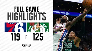 HIGHLIGHTS: Horford's ELITE fourth quarter defense keeps C's undefeated at home in win vs. the 76ers