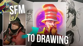 The Story Of How I Went From SFM To Drawing