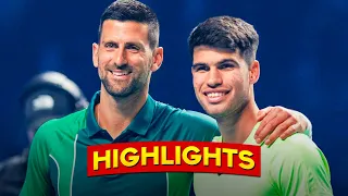 Alcaraz vs. Djokovic ● Riyadh Exhibition 2023 (Highlights)
