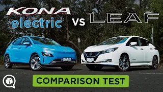 Nissan Leaf Vs Hyundai Kona Electric Comparison Review | Which sub-$60,000 EV is better to buy?