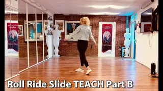 Roll Ride Slide, line dance teach