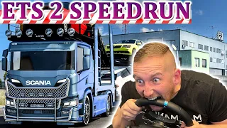 ETS 2 Speedrun: Mit dem SCANIA Autotransporter nach Ankara - LKW Rennen Simulator