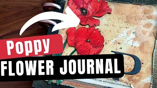 P is for Poppy | A-Z flower art journal