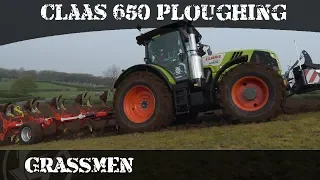 Claas 650 Ploughing