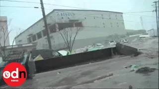 Dramatic unseen footage of Japanese tsunami