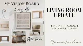 I DID A THING, NOW I DESPERATELY NEED YOUR HELP || LIVING ROOM UPDATE || WHY IS THIS SO HARD ||