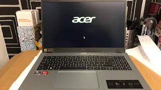 Acer Aspire 3 15 (2023) Laptop Unboxing + First Boot Up (Pure Silver)