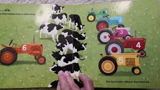 10 little tractors.By Annie Bailey