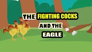 Moral Story For Kids in English | The Fighting Cocks And The Eagle | Animal & Jungle Story