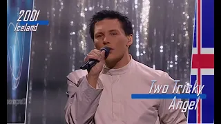 eurovision 2001 Iceland 🇮🇱 Two Tricky - Angel ᴴᴰ