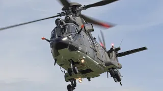 SUPER PUMA Helikopter Takeoff + Flugshow Biel 2024 🚁 4K