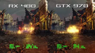 RX 480 vs GTX 970  - Shadow of Mordor 1080p Frame Rate Test