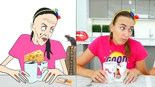 Niki copying Mom for 24 hours challenge drawing meme|Vlad and niki|Vlady Art Meme