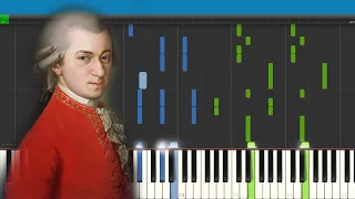 Mozart Piano Concerto No 22 in Eb, K 482 3 Rondo Allegro - Piano Tutorial - Synthesia