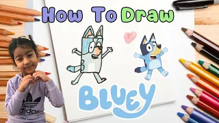 How To Draw Bluey the Dog