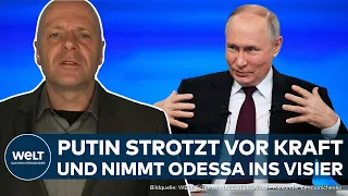 UKRAINE KRIEG: Bei Kreml-Pressekonferenz wird Putin ungewöhnlich deutlich | WELT THema